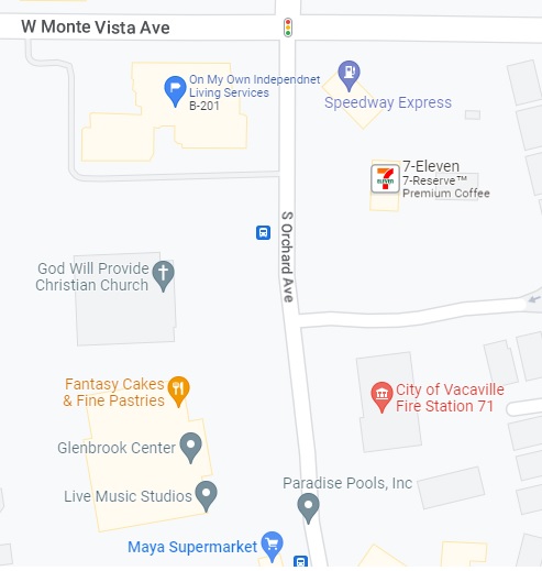 Google Map of 190 S Orchard Ave